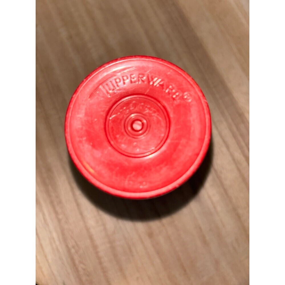 Vintage 1980s Tupperware Harvest Red cup #873-10 Replacement Textured 16 ounce - Picture 3 of 4
